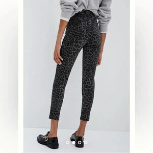 Anthropologie Sanctuary runway shimmer leopard leggings sz xs